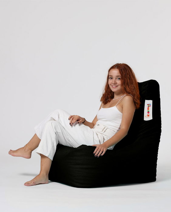 Atelier Del Sofa Puf de Jardín Diamond - Negro